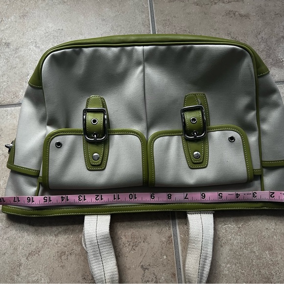 Coach Cream and Green Tote Bag - Picture 14 of 15